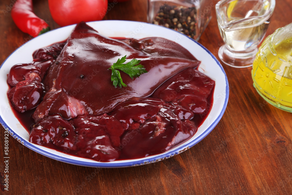 Raw liver Raw liver