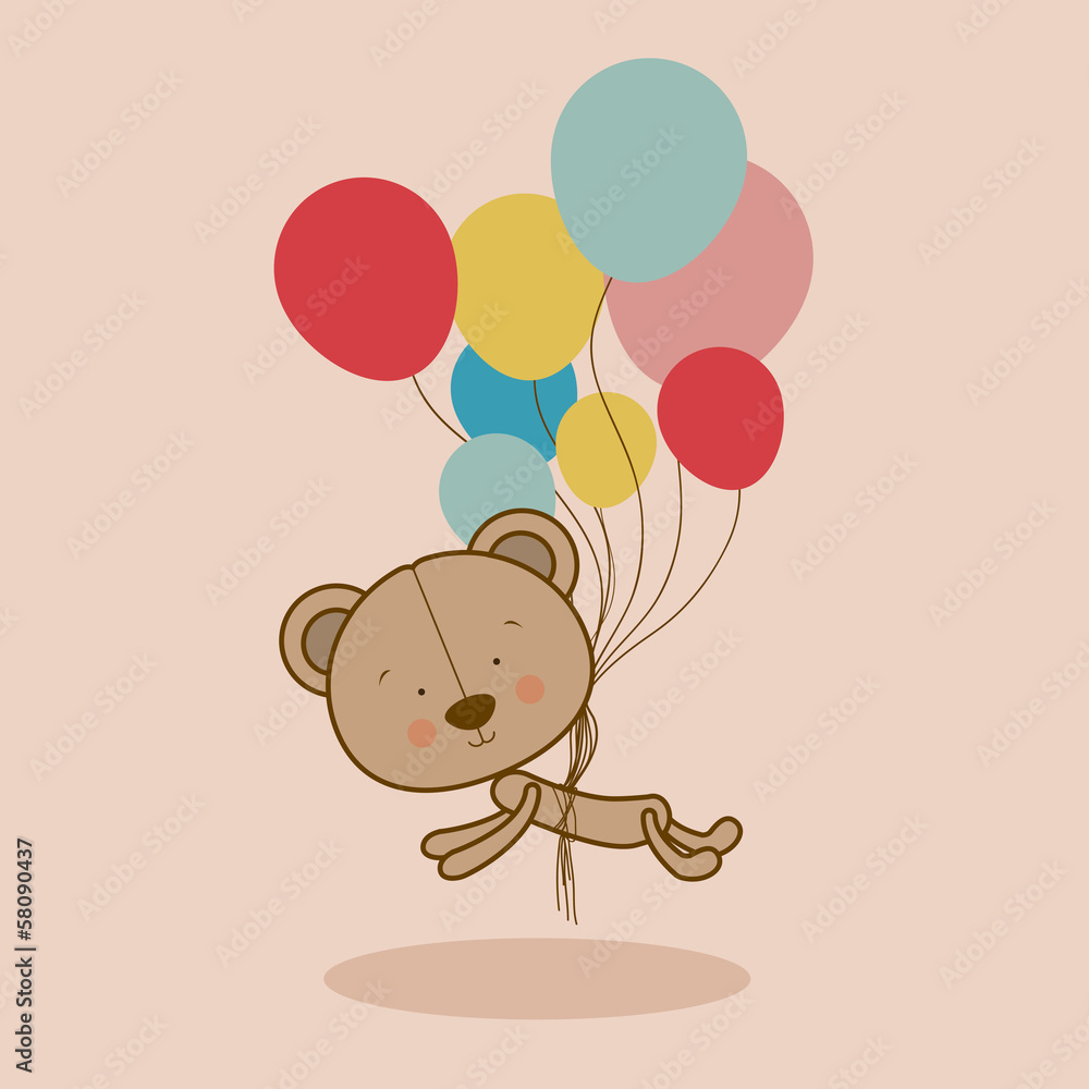 Naklejka premium bear design