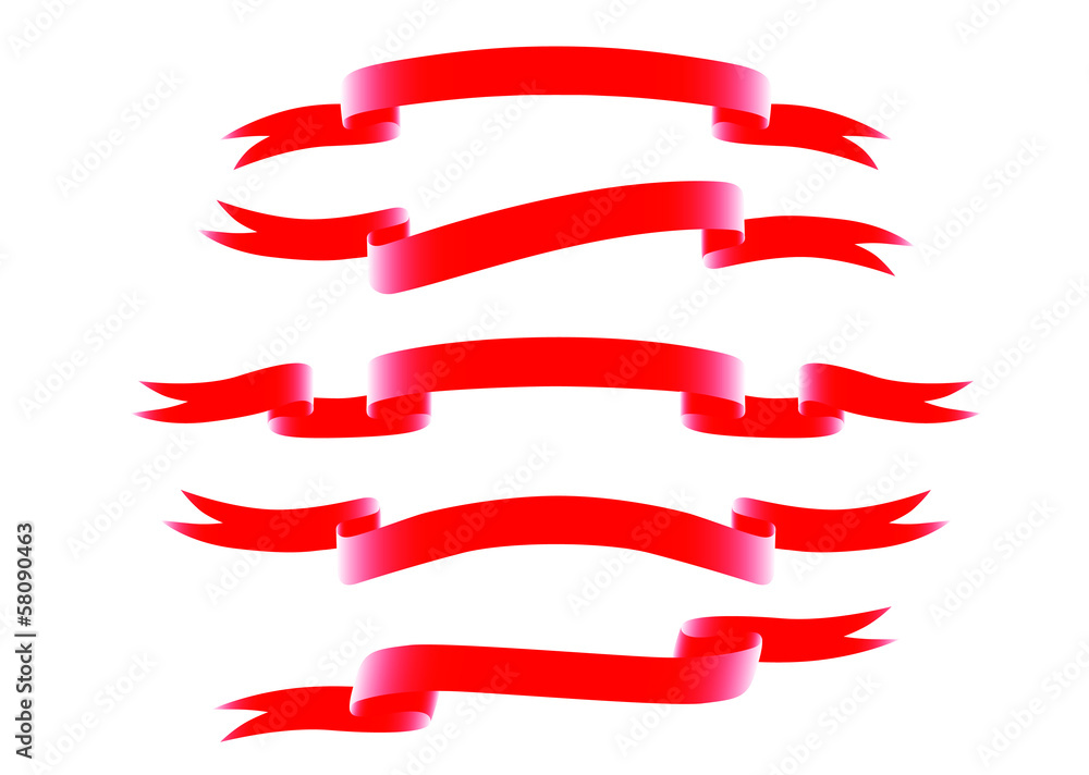 set of ribbon banner set of ribbon banner