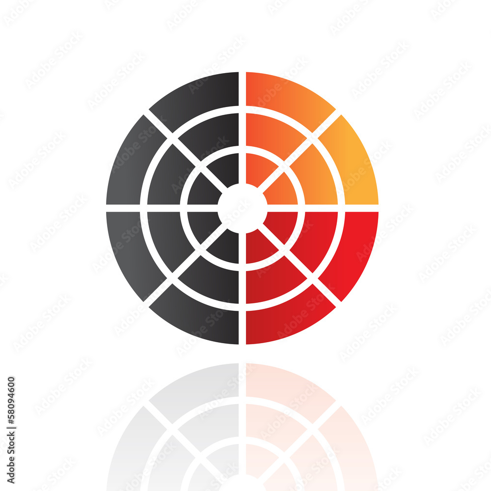 Colorful Abstract Radar Icon Colorful Abstract Radar Icon