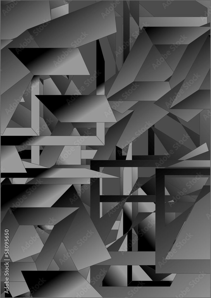 Abstraction gray figures. Abstraction gray figures.