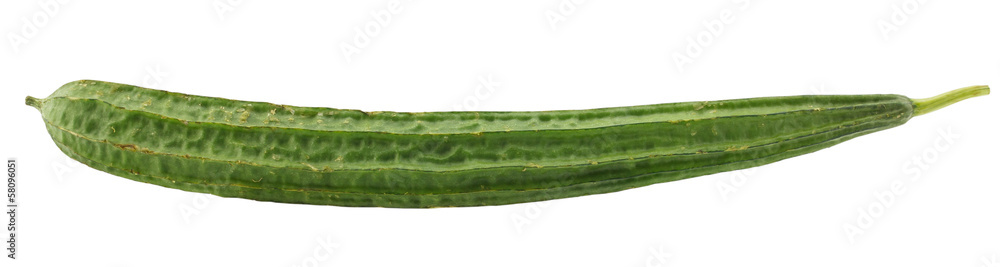 Angled Loofah, Angled gourd on white background Angled Loofah, Angled gourd on white background