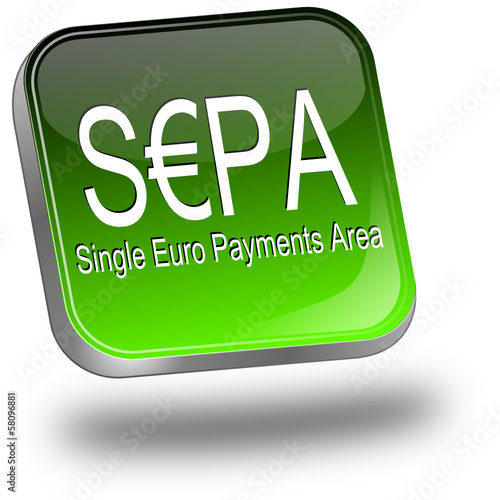 SEPA - Single Euro Payments Area - Button