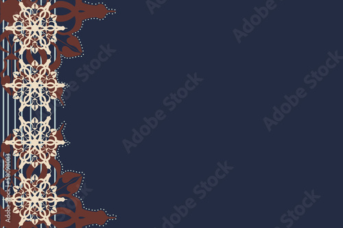 dark blue background with a lateral pattern