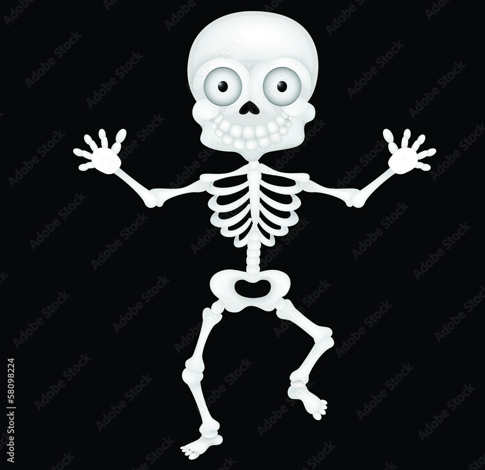 Funny skeleton cartoon Funny skeleton cartoon