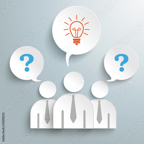 Three Paper Humans Questions Idea PiAd