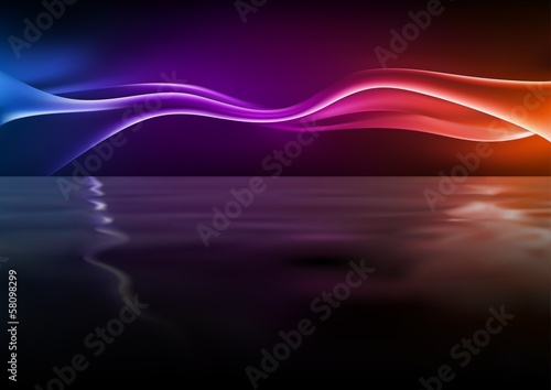 Abstract Glowing Waves