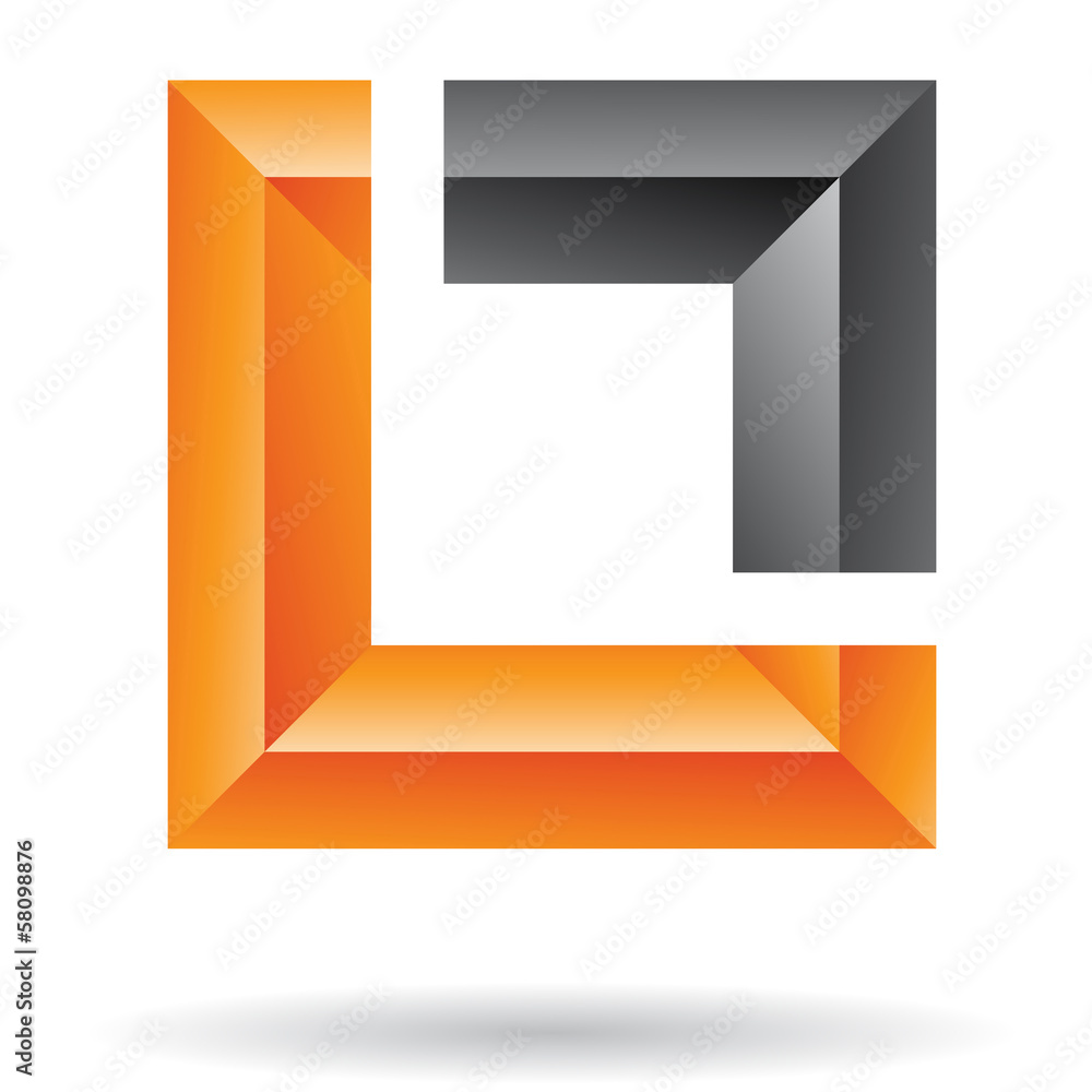 Rectangular and Square Abstract Icon Rectangular and Square Abstract Icon