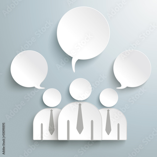 Three Paper Humans