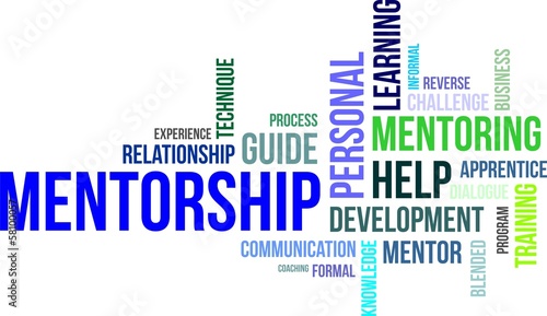 word cloud - mentorship