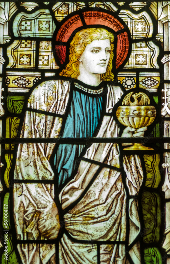 St John the Evangelist stained glass window