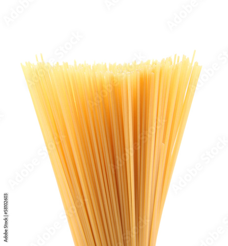 Bunch of uncooked spaghetti.