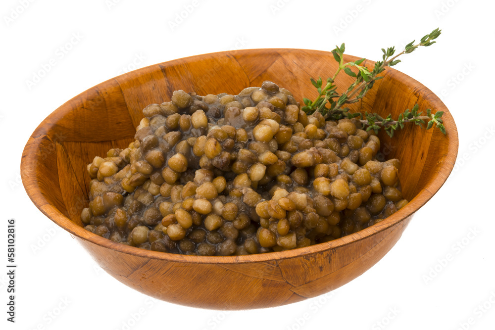 Backed lentils Backed lentils