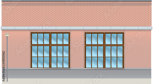 Vector Front Brick Wall (Facade)