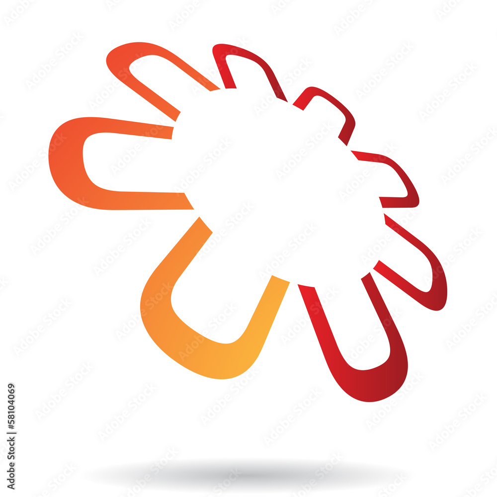Colorful Geometric Abstract Icon Colorful Geometric Abstract Icon