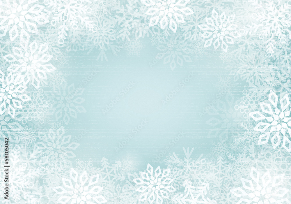 Snowflakes border Snowflakes border