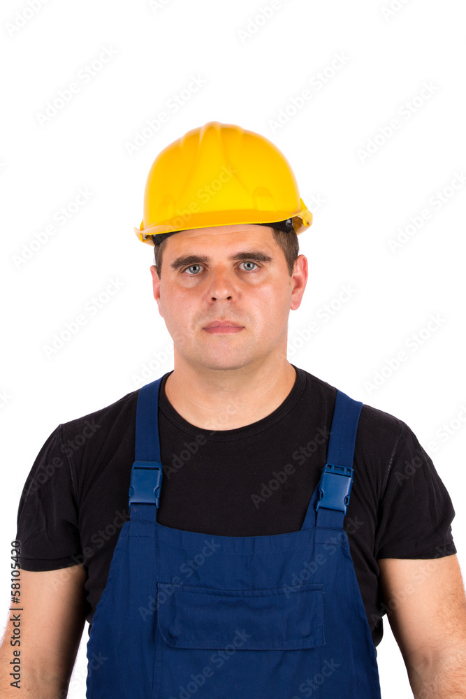 worker isolated in white worker isolated in white