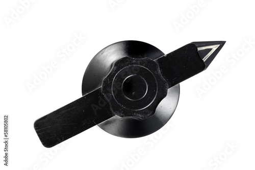 Bild auf Leinwand vintage black knob
