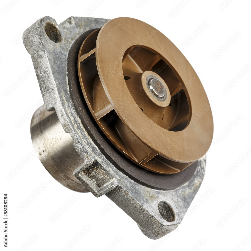 Obraz premium Dismantled water pump from the engine