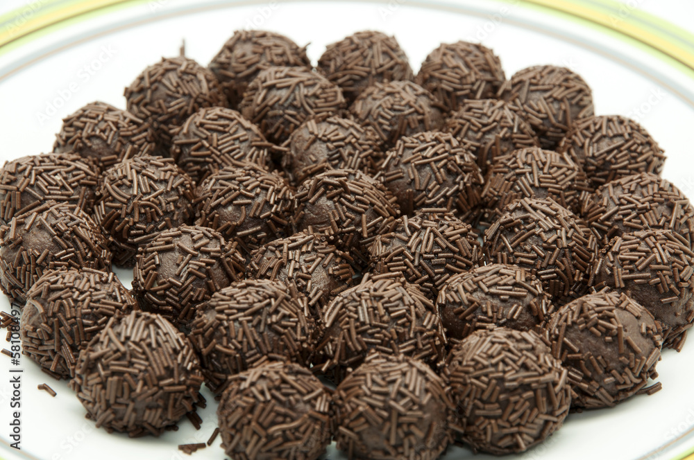 Fototapeta premium Chocolate truffles