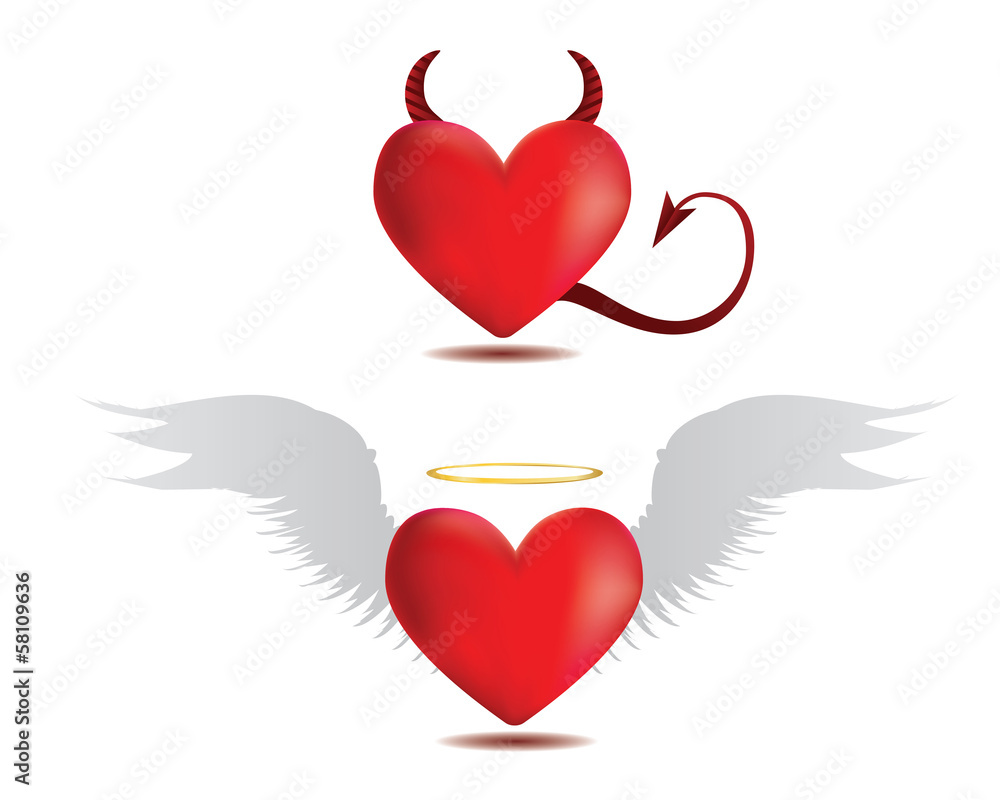 Good and evil hearts Good and evil hearts