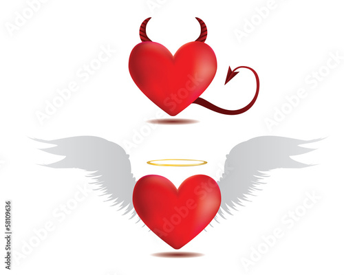 Good and evil hearts