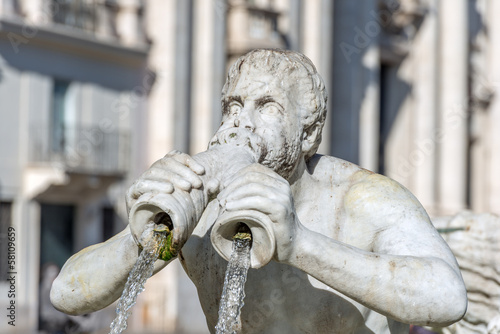 Φωτογραφία Roma, fontana del Moro (part.)