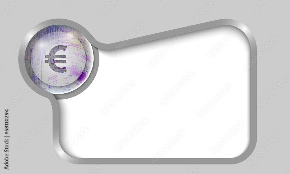 silver text box for any text with trensparent euro sign silver text box for any text with trensparent euro sign
