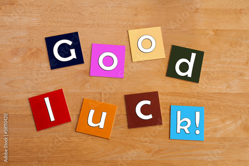 Good Luck - sign for best wishes