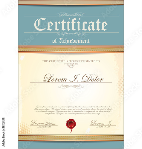 Certificate template