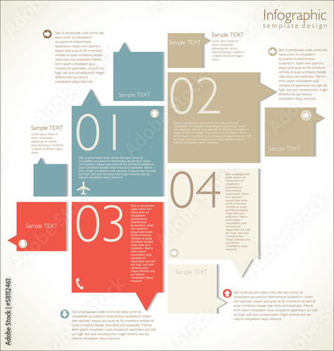 Modern infographic template