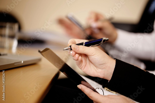 Team working with documents