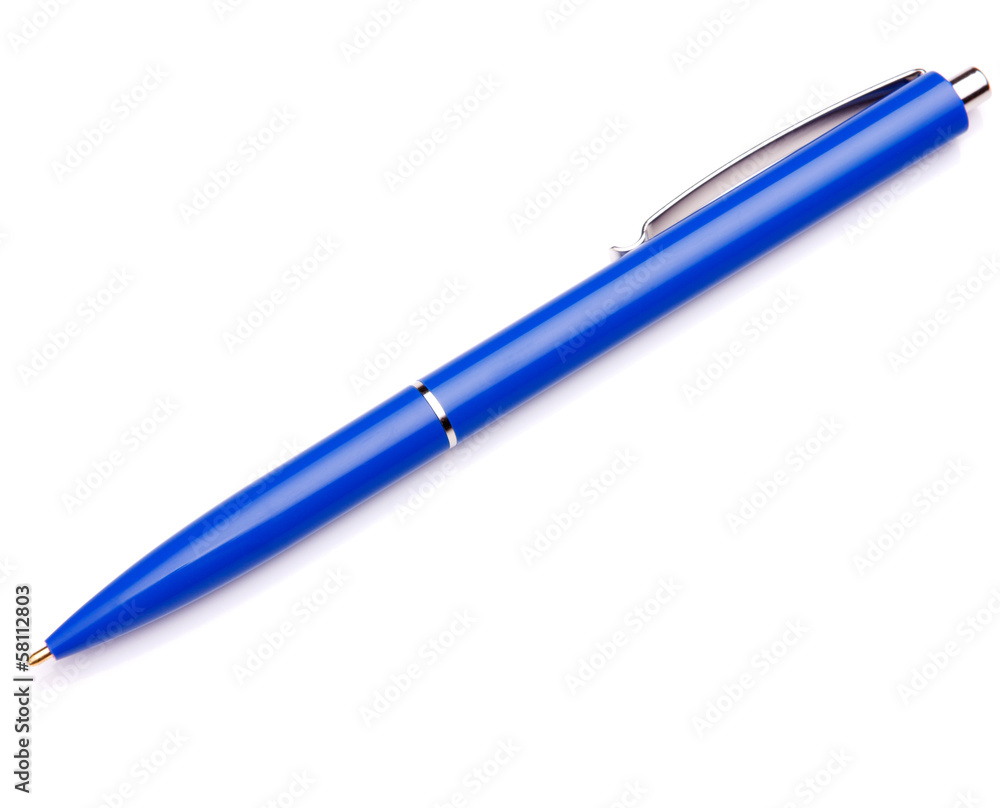 Ballpoint pen isolated on white background cutout Ballpoint pen isolated on white background cutout