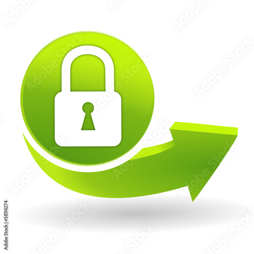 cadenas sur symbole vert