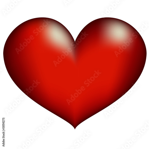 red gloss heart