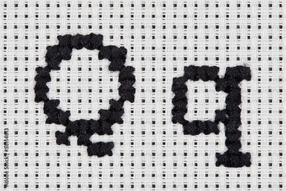 Cross-stitch - Alphabet and Icons - Qq Cross-stitch - Alphabet and Icons - Qq