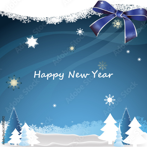 Christmas and New year greeting card on the background