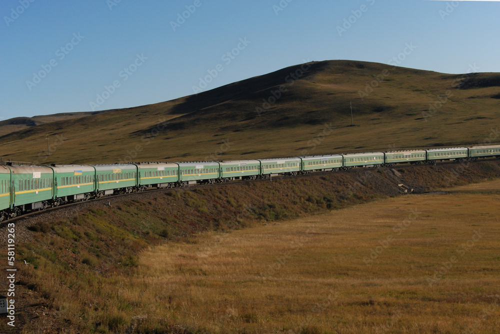 Obraz premium Transsiberian train