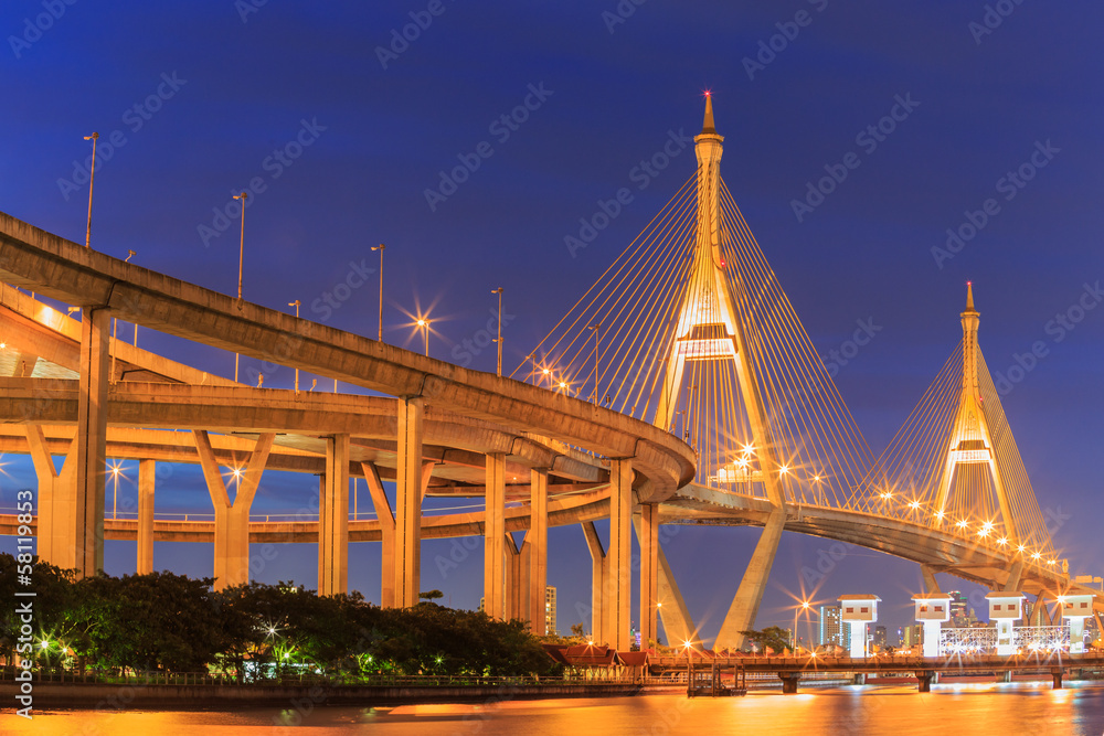 Obraz premium Industrial Ring Road Bridge