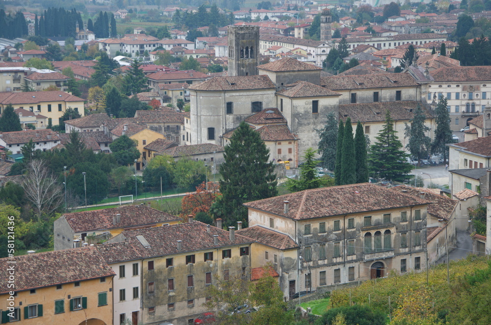 View over Vittorio Veneto, Italy