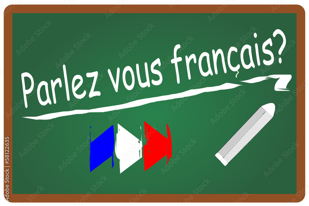Parlez vous francais Französisch 131108svg04 vector de Stock Adobe