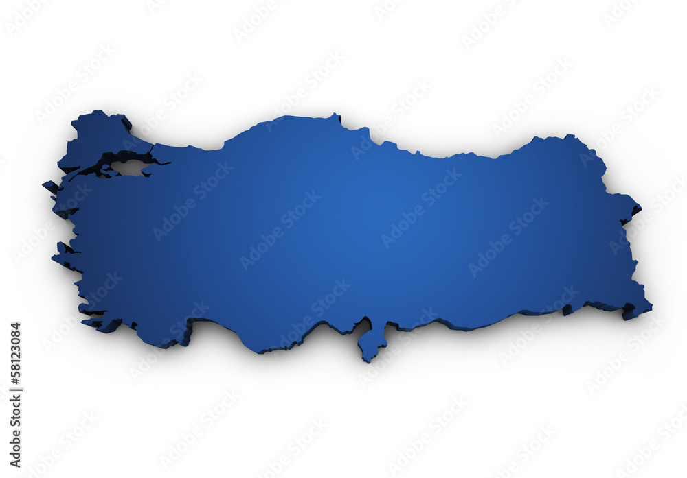 Map Of Turkey 3d Shape