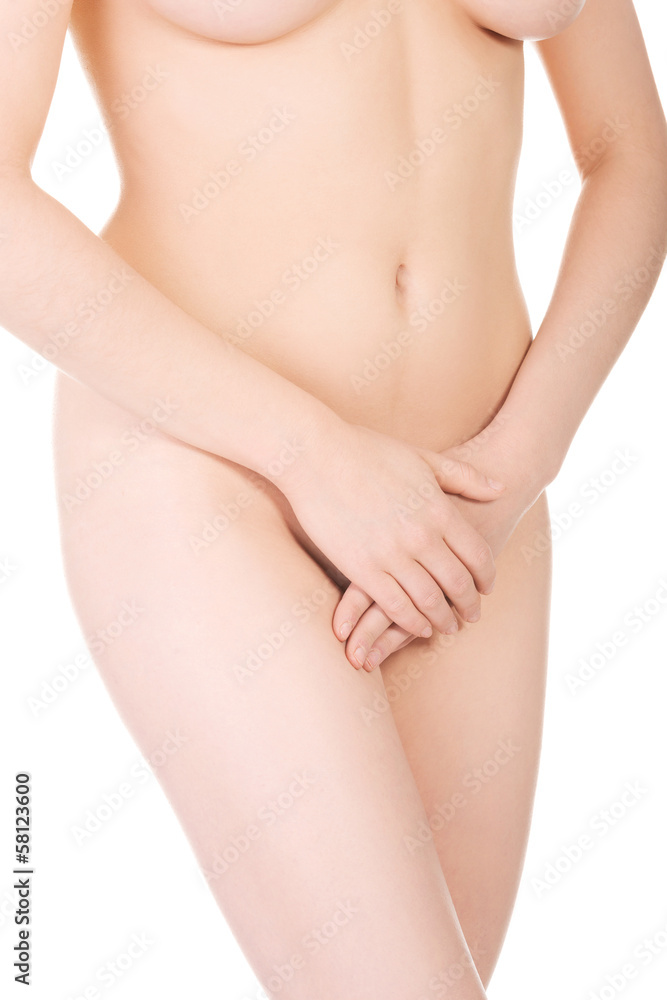 Sexy female naked body. - obrazy, fototapety, plakaty 