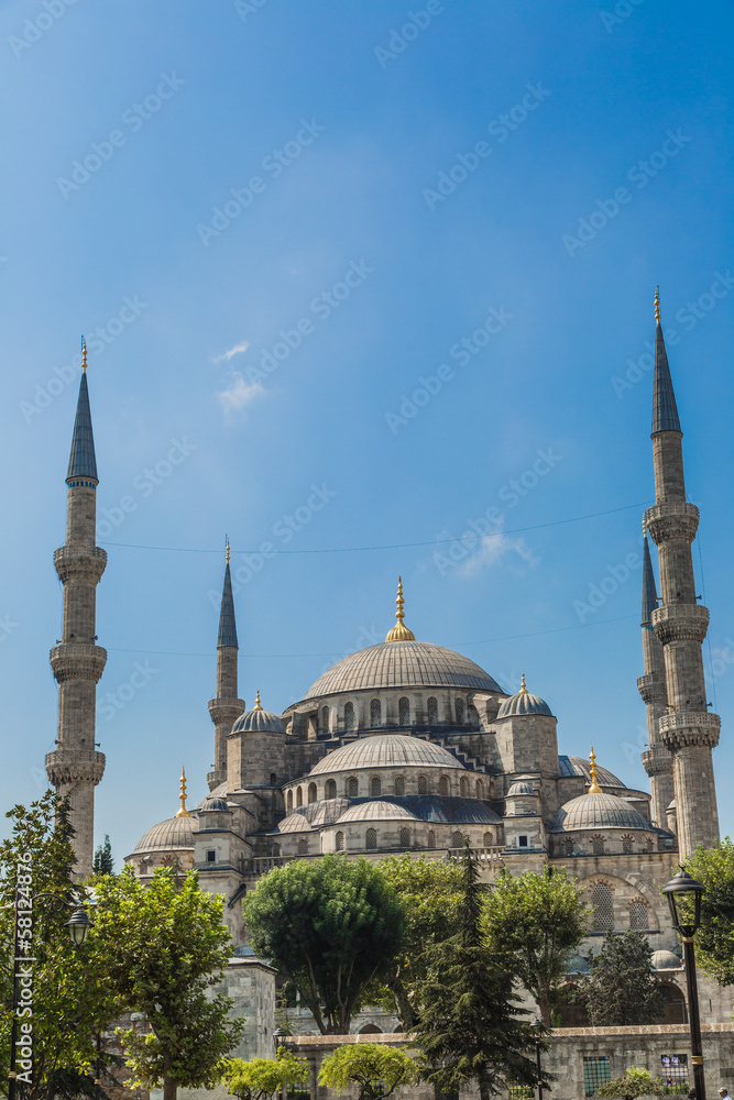 Fototapeta premium The Blue Mosque, (Sultanahmet Camii), Istanbul, Turkey