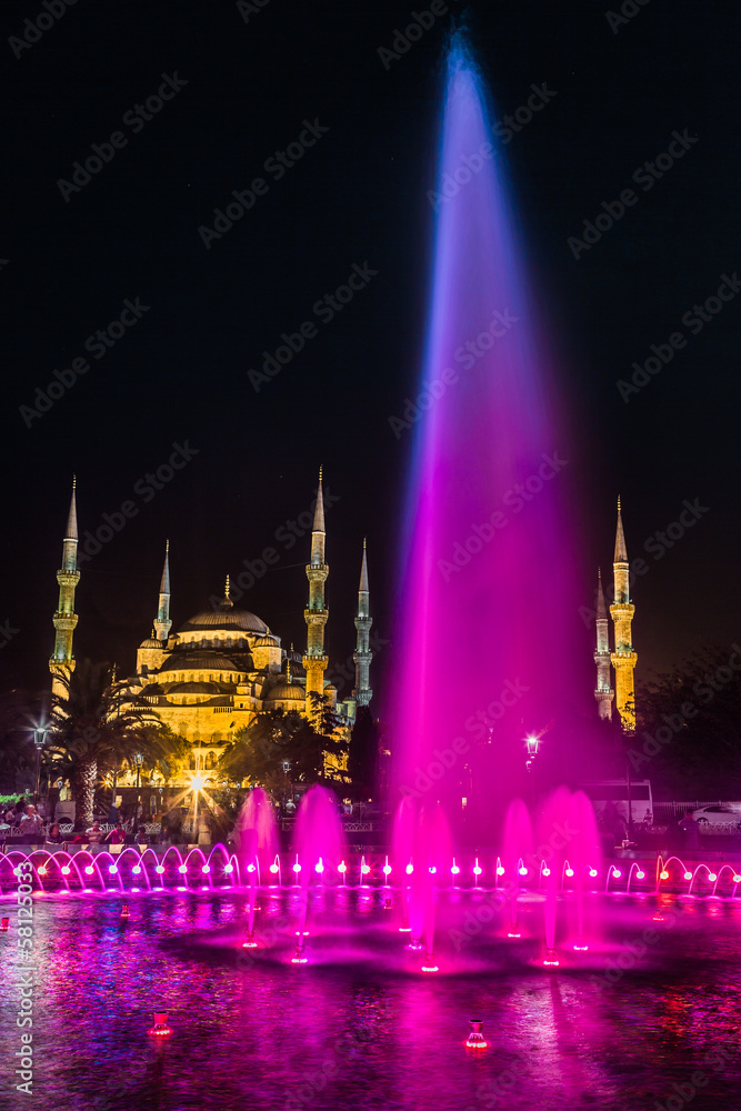 Fototapeta premium Sultan Ahmed Mosque (the Blue Mosque), Istanbul, Turkey