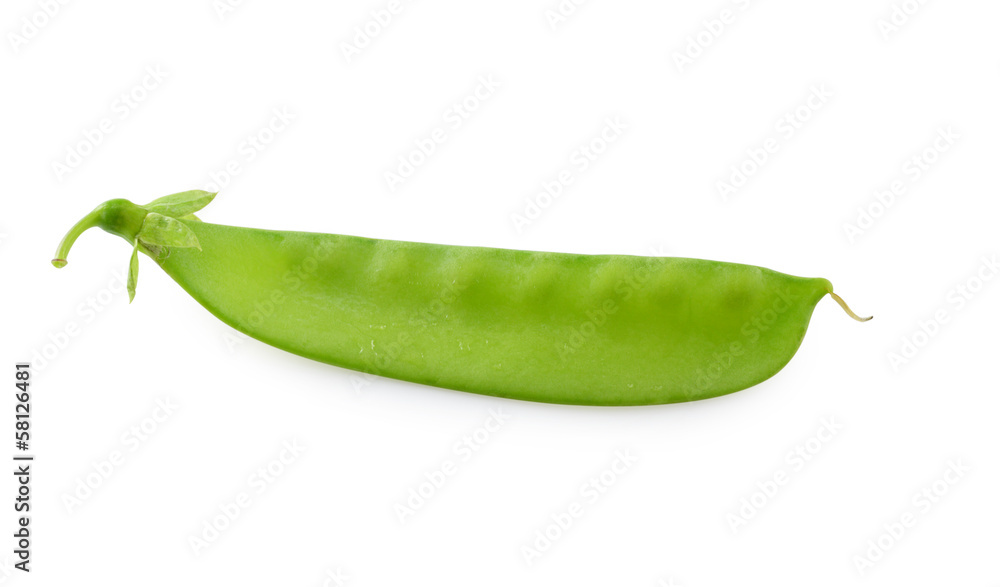 Green beans isolated on white Green beans isolated on white