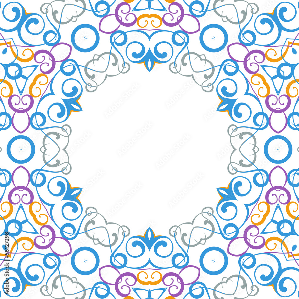 Formality circular devices of border frames. Formality circular devices of border frames.