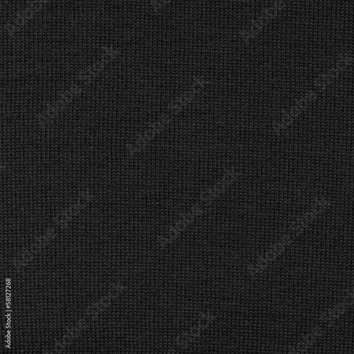 Woven cotton black fabric texture