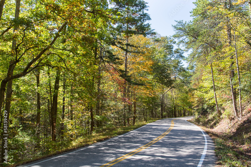 Fototapeta premium Autumn on the Cherula Skyway