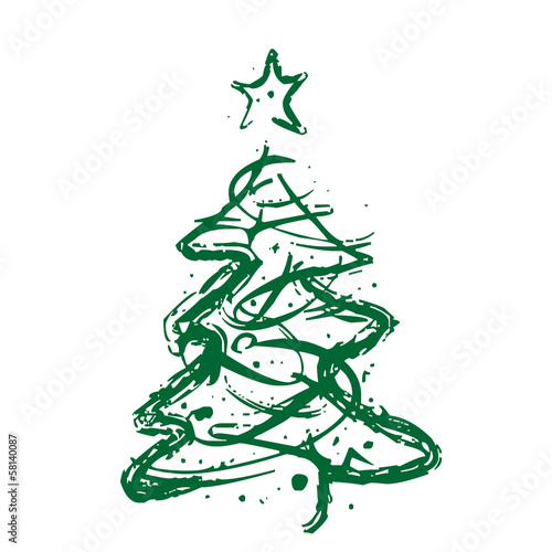 Weihnachtsbaum Stern Abstrakt Vektor